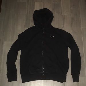 Black Nike Zip-Up Hoodie